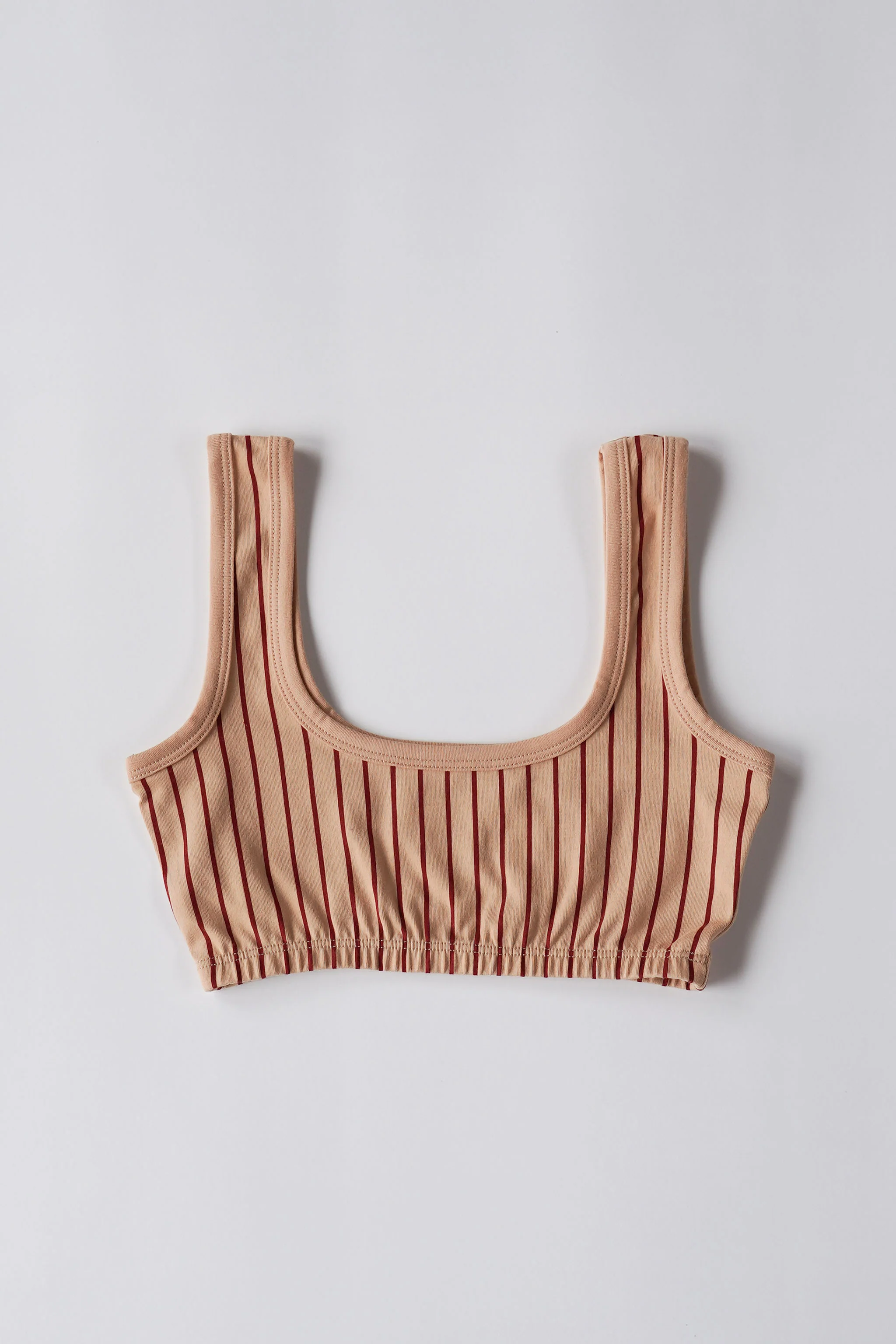 WIDE-STRAP BRA, shirting stripe - Image 4